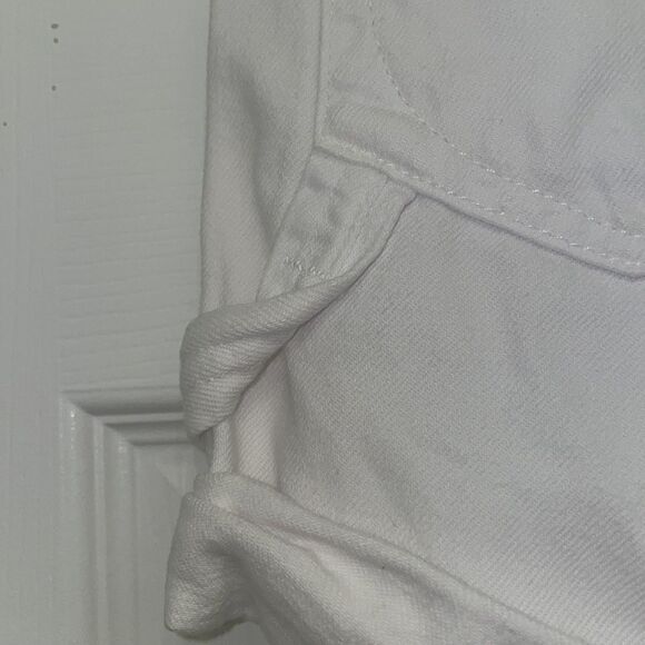 Rag & Bone White Carpenter Cuffed Hem Denim Shorts - Picture 5 of 10